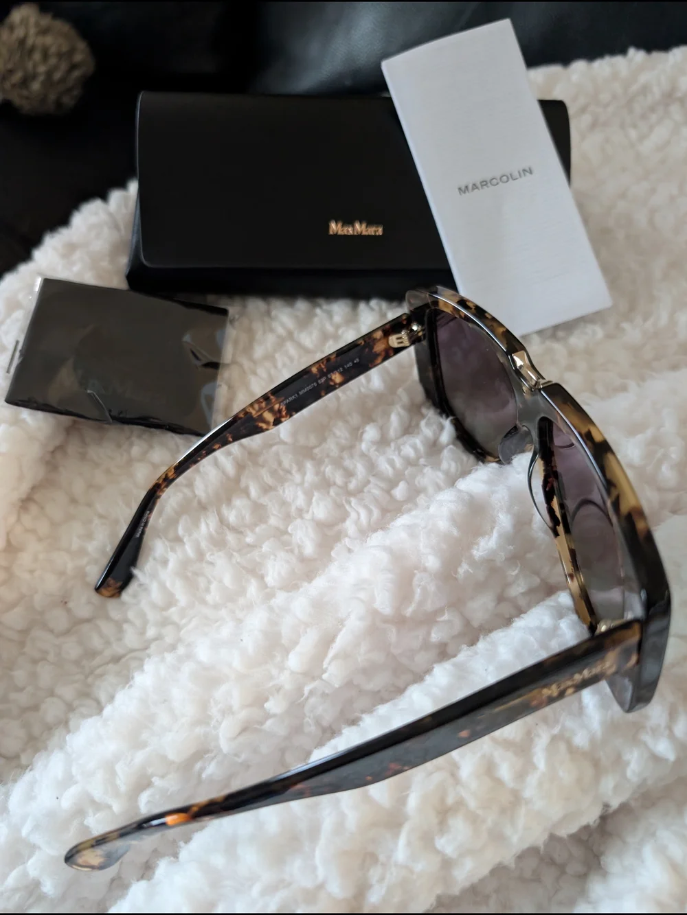 MaxMara Oversized Tortoiseshell Sunglasses - Brown/Black